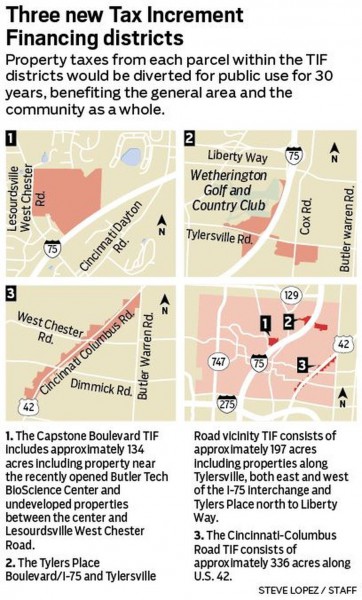 3 new tax districts to promote West Chester development